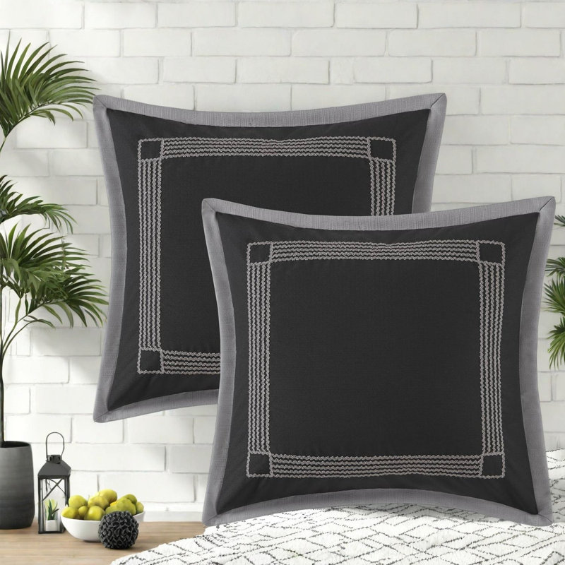 Modern Bedding Sets, 8 Piece Queen Polyester Jacquard, Contemporary Home Comfort