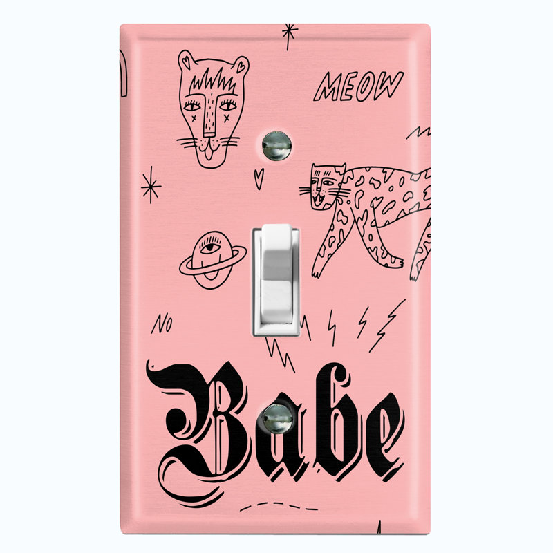No Subject 1 - Gang Toggle Light Switch Standard Wall Plate