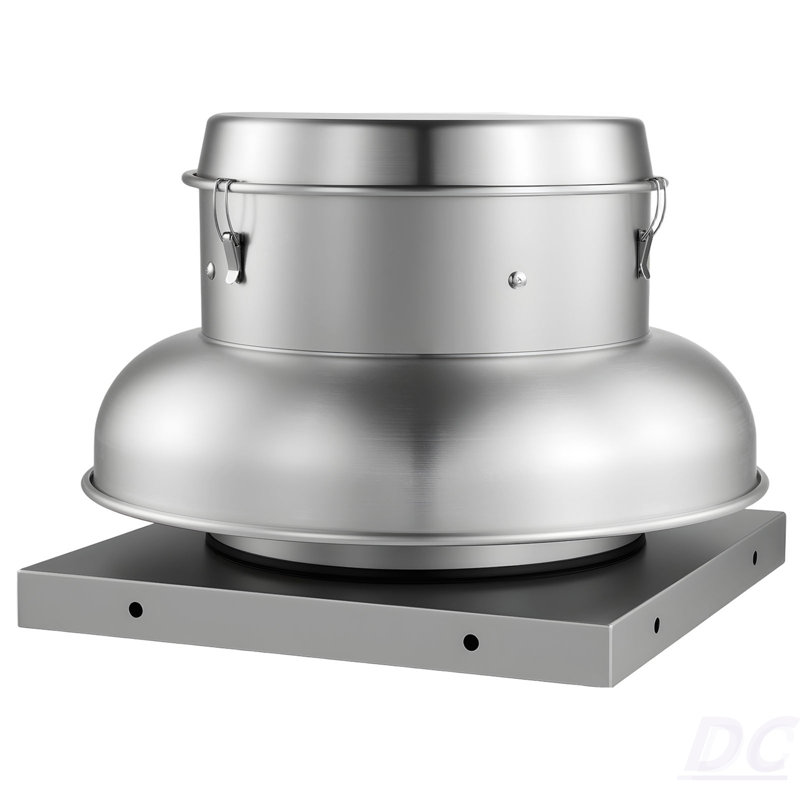 Ventilateur de toit, ventilateur de grenier avec moteur haute puissance, base en alliage d'aluminium robuste de 21 pouces, débit d'air réglable à contrôle de vitesse 900/1500 CFM, compact pour le garage, la cuisine, la salle de bain, argent