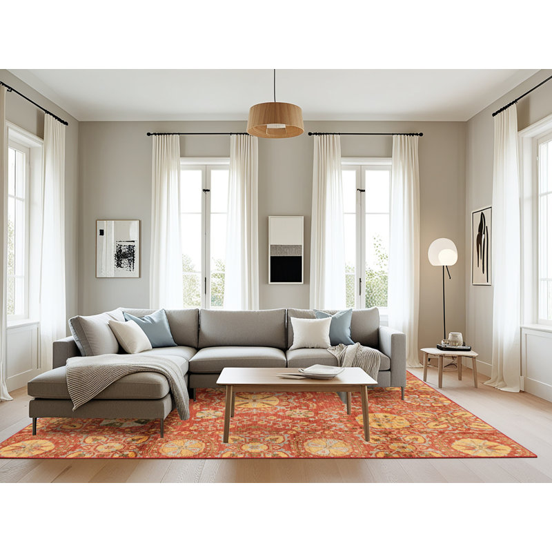 Abstract Indoor Rug, Rectangle 8' x 10'
