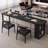 Black Rectangular Solid Wood desk-2133992606