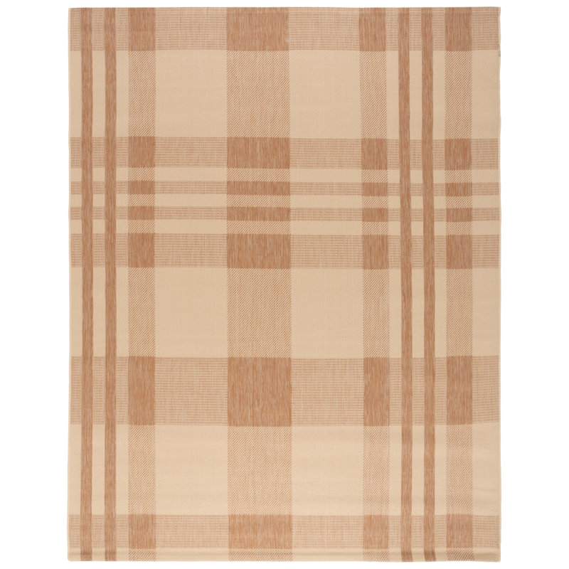 Janiqua Performance Plaid Indoor/Outdoor Area Rug, Rectangle 8' x 10'
