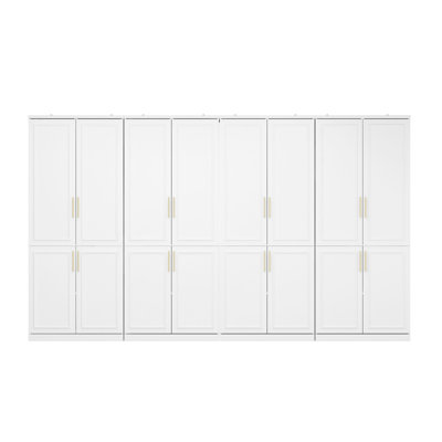 Milen Solid and Manufactured Wood Armoire