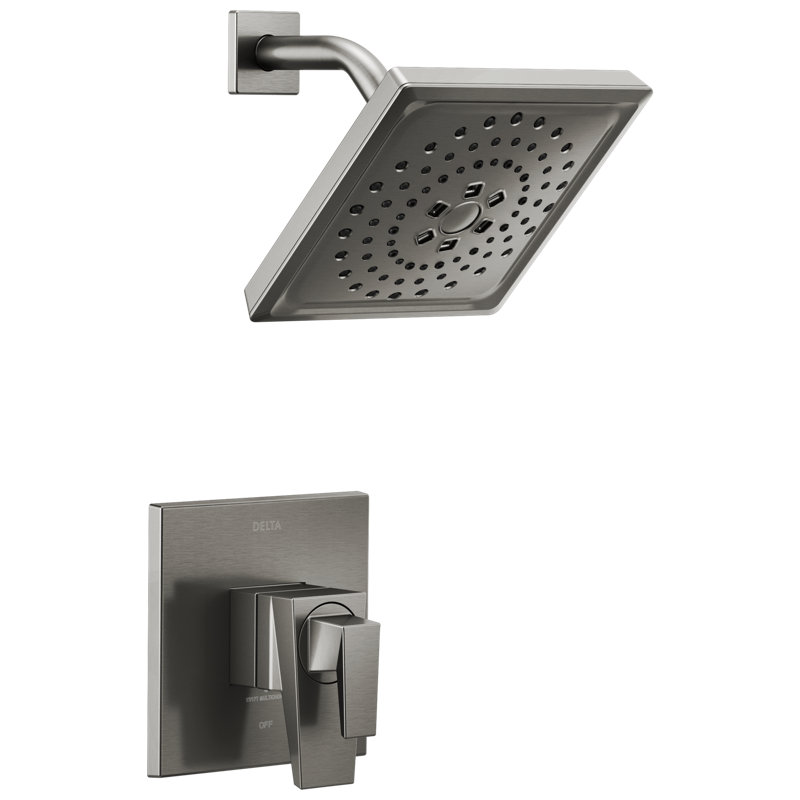 Garniture de douche 17 Series H2Okinetic seulement, Acier inoxydable noir Lumicoat