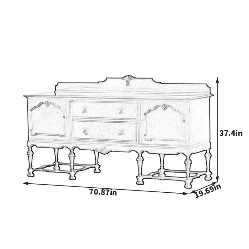 Multifunctional Classical Sideboard