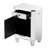 Silver Mirrored Nightstand with Wireless Charging, LED  End Table with Drawer, Modern Side Table with Storage Cabinet