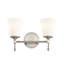 Lavabo / vasque 2 lumières Fusion - Nickel brossé Fusion - Fusion-1161690894-1161690899