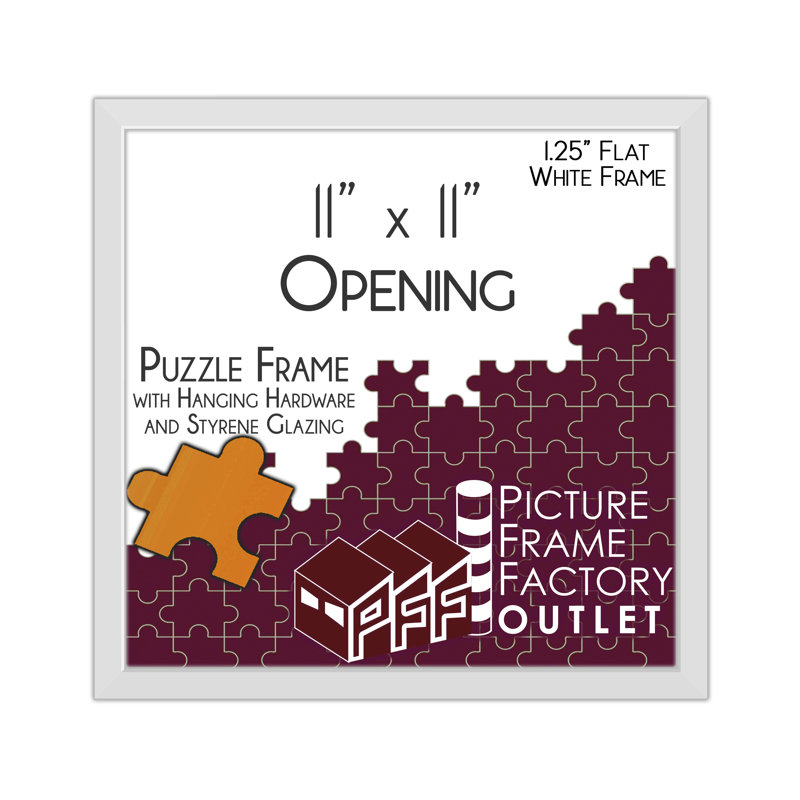 Picture Frame, White, 11" x 11"