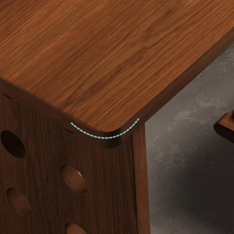 Modern Simple Solid Ash Dining Table., 29.53"H x 62.99"L x 31.5"W