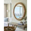 Miroir rond en rotin 31,9 po