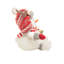 Bonhomme de neige blanc assis