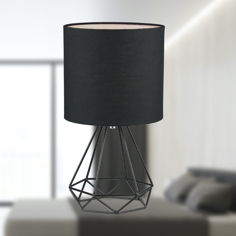 Beechmoor 31.6Cm Black Paint Table Lamp Set