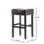 Tabouret de bar 30 po en cuir reconstitué sans dossier (ensemble de 2), brun
