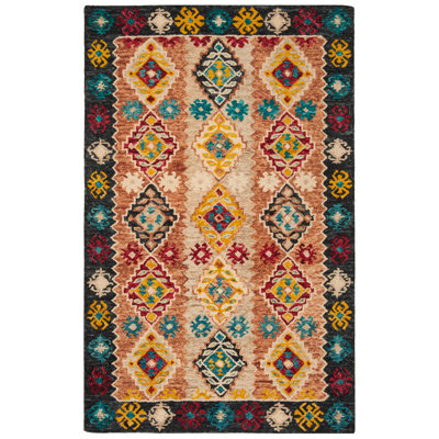 Popp Hand Tufted Wool Southwestern Rug