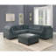 Meuble de salon modulaire moderne en tissu chenille sans accoudoirs 1pc-1213338212