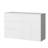 White Embossed Melamine Dresser 47 Inch With 4 Drawers 2 Doors