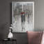 «Rain in the City I», toile encadrée de qualité supérieure - prête à être accrochée-92868123-92868124