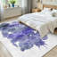 Tapis bleu aquarelle bleu à motif de coquillages dessinés à la mer-129431420