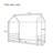 Montessori Style Metal Floor Bed Frame, House Shaped Bed with Guardrails, No Slats-74143709-74143707