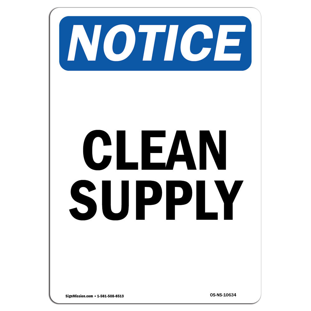 SignMission OSHA Notice - Clean Supply Sign | Wayfair