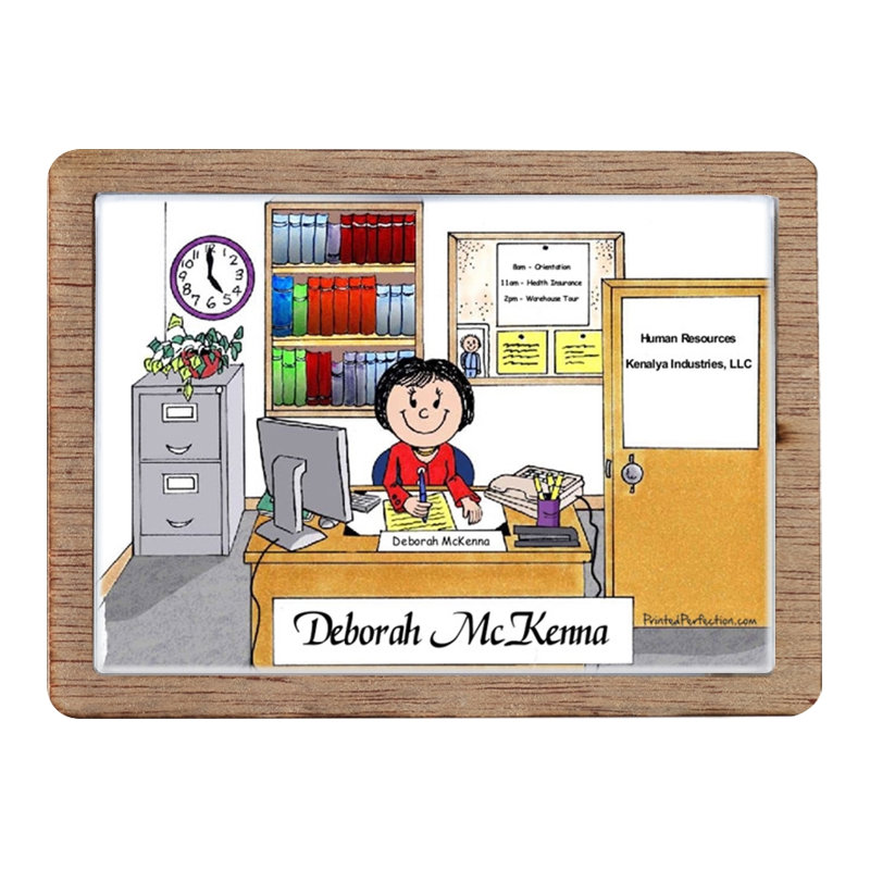 Bureau personnalisé - aimant en bois pour femme - excellent cadeau!, Oui