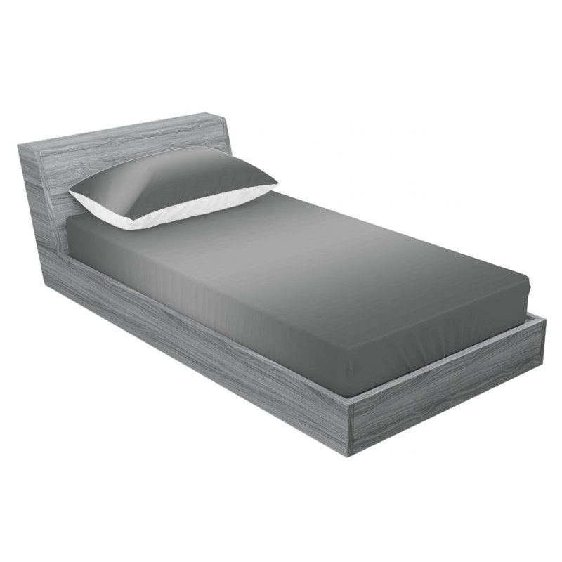 Microfiber Ombre Sheet Set, Twin Sheet Set with 1 Pillowcase