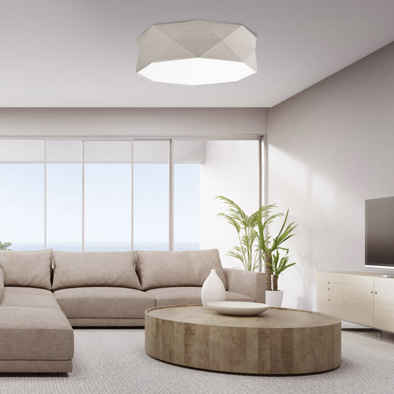 Plafonnier encastré beige Kousgaard