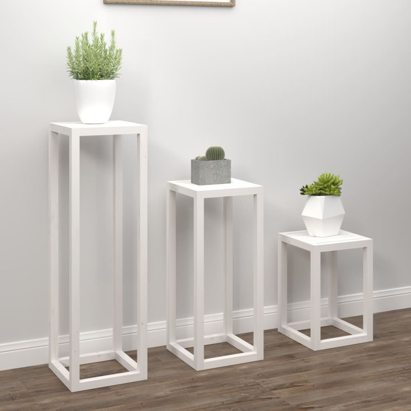 Spirit Plant Stand - Set of 3, White