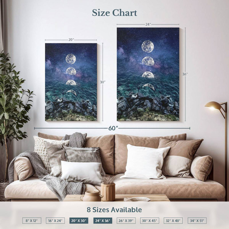 Oberle Moon Galaxy, 36" H x 24" W