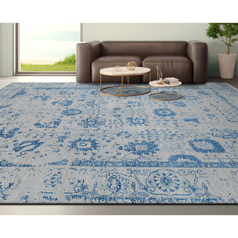 Floral Area Rug, Rectangle 8' x 10'