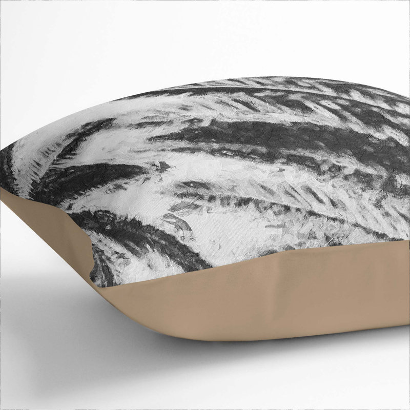 Square Throw Cushion, 40cm H x 40cm W x 15cm D, Stone