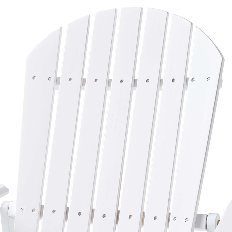 Chaise Adirondack inclinable Malibu, Blanc