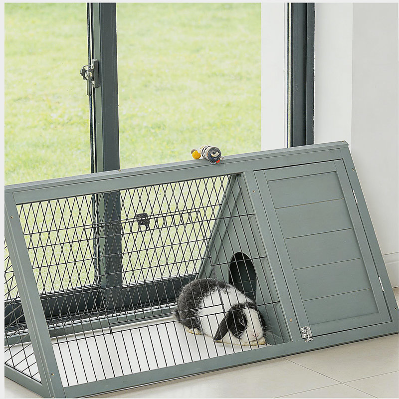 Cage à lapin pour petits animaux, Gris