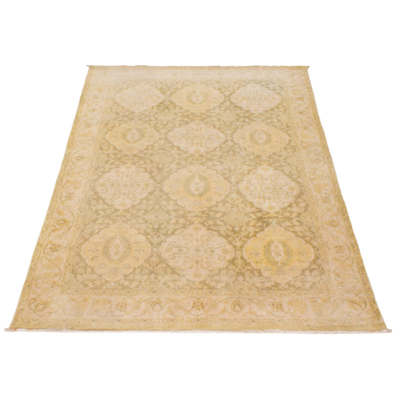 Tapis rectangulaire unique en laine 5 pi 6 po x 8 pi 5 po Aleezah