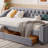 Twin Size Upholstered Daybed With Storage Armrests And USB Port-1234354340