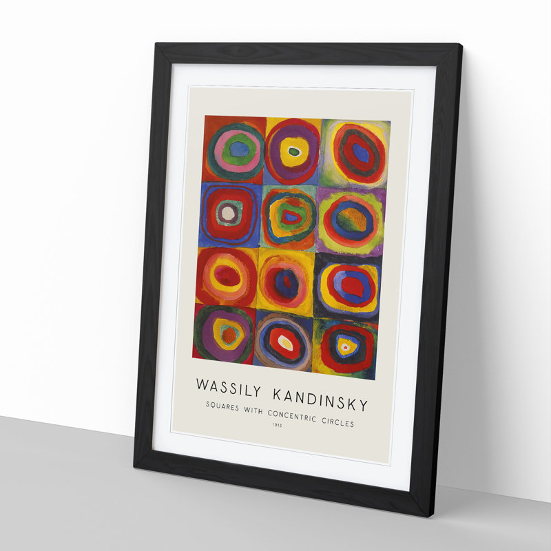Farbstudie by Wassily Kandinsky - Framed Print, 36cm H x 27cm W x 2cm D, Black Framed