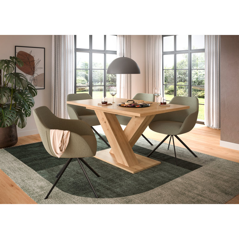 Tavaris Oak Dining Table, Oak Wood