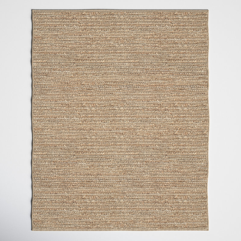 Liza Hand-Woven 100% Jute Natural Area Rug, Rectangle 2' x 3'