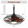 Mistkowski 20" 5 ABS Blades Small Caged Ceiling Fan with LED Lights