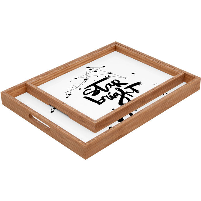 Solid Wood Tray, 14" H x 18" W x 1.75" D