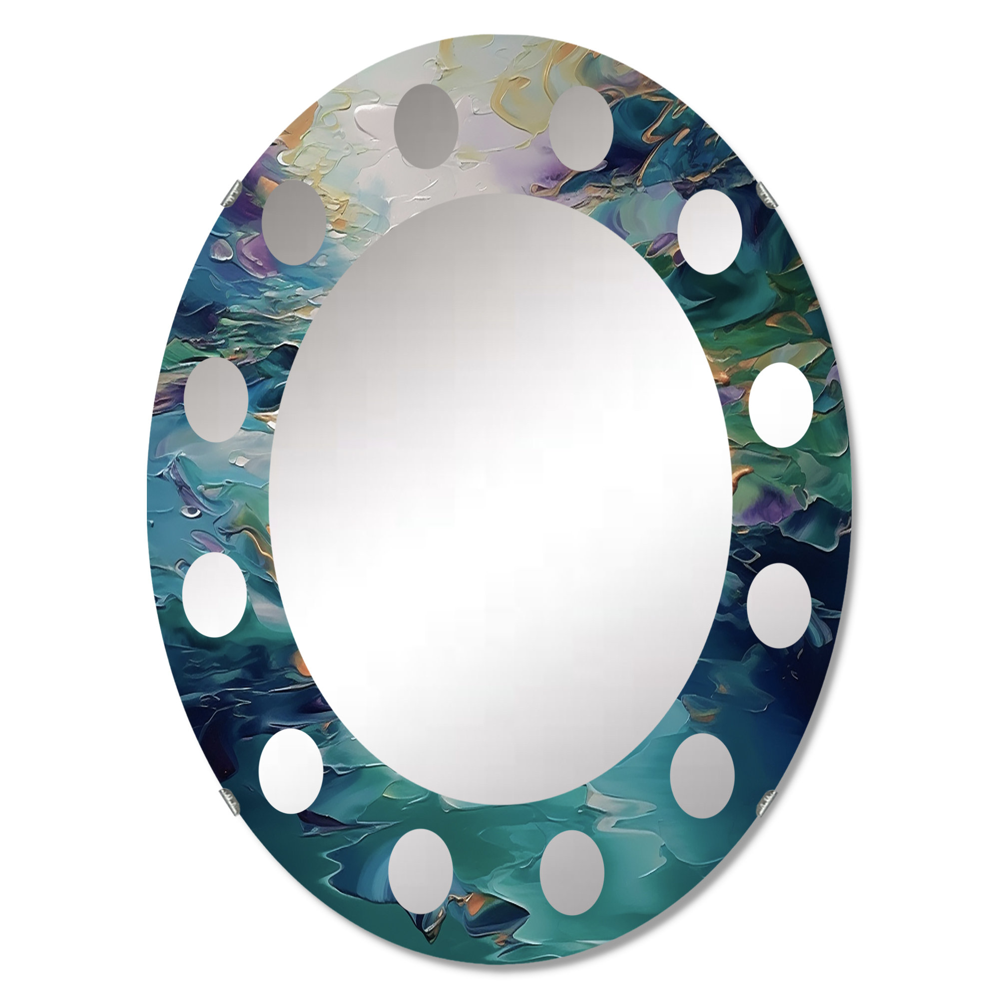 East Urban Home Yeovil - Modern Wall Mirror Oval | Wayfair