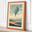 Balloon Over Mountains Retro - Wrapped Canvas-188443051-188443066