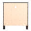 Commode média noire G2450 - Bois manufacturé avec supports central et supérieur