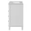 Meuble-lavabo de 30 po avec lavabo en céramique, petite armoire de salle de bain, armoire moderne avec 2 tiroirs et tablette réglable-327012391