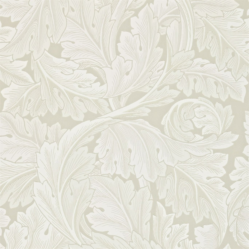 Acanthus Wallpaper, Chalk