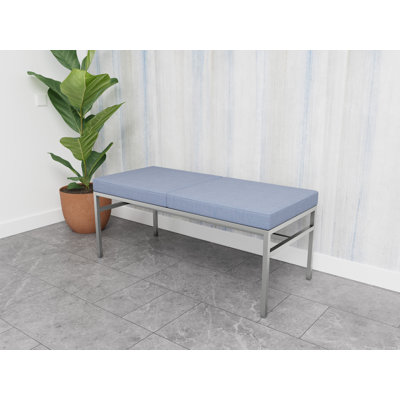 Avon Rx Healthcare Waiting Reception 2 Seat Bench Metal Frame 550 LB Capacity