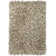 Tapis blanc et gris en laine à poil long Freddie Authentic