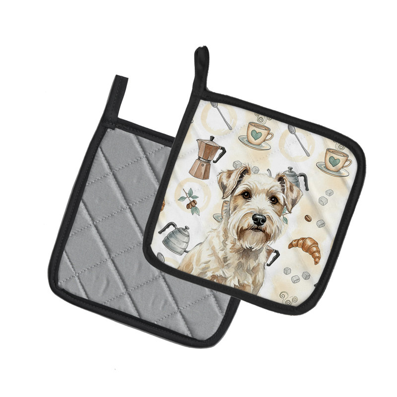 Paire de porte-cafetières Sealyham Terrier