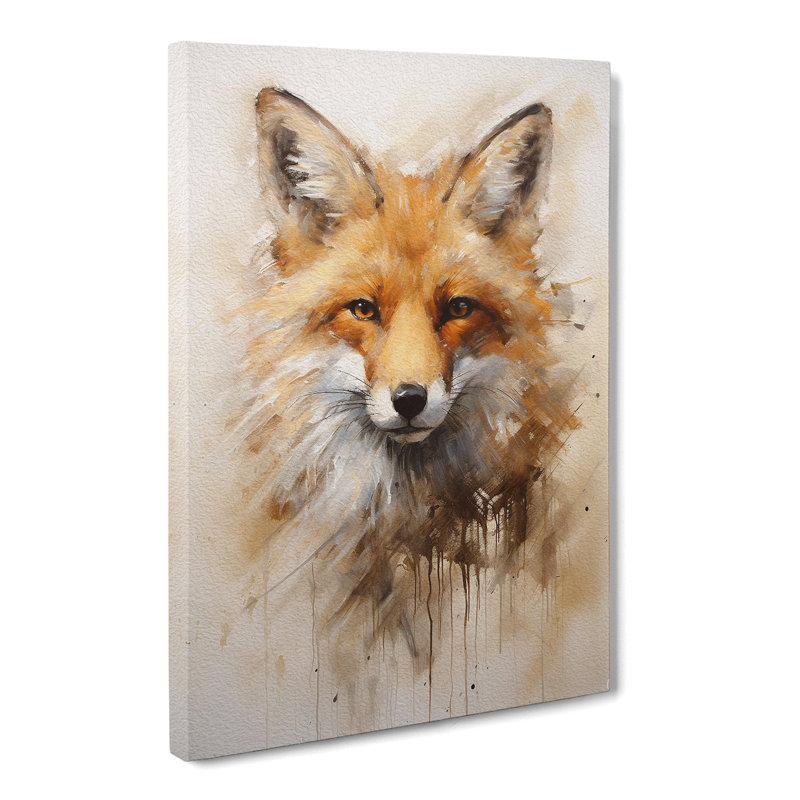 Fox Gestural - Print, 76cm H x 50cm W x 3cm D