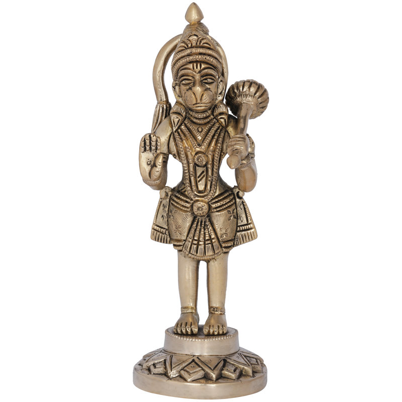 Figurine Veer Hanuman en laiton